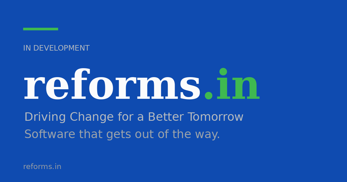 Link preview image for reforms.in